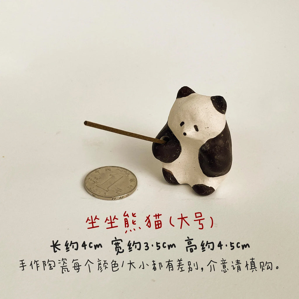 Panda ceramic ornament - PetCeramicArt