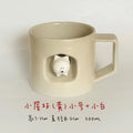 Magnetic dog-shaped coffee cup - PetCeramicArt