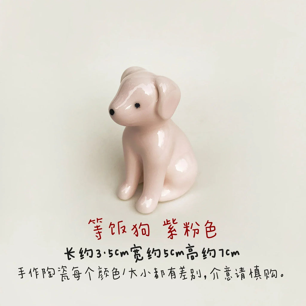 Waiting Dog | Handmade Sculpture - PetCeramicArt