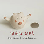Pig figurines | Cute pig plush toys - PetCeramicArt