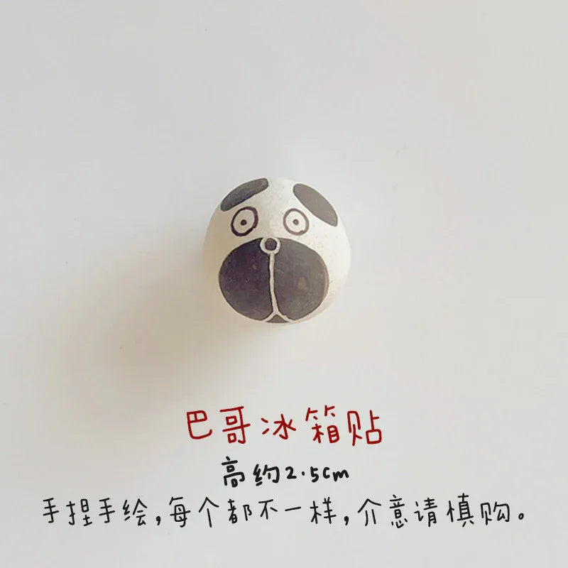 Ceramic dog | Handmade refrigerator magnet - PetCeramicArt