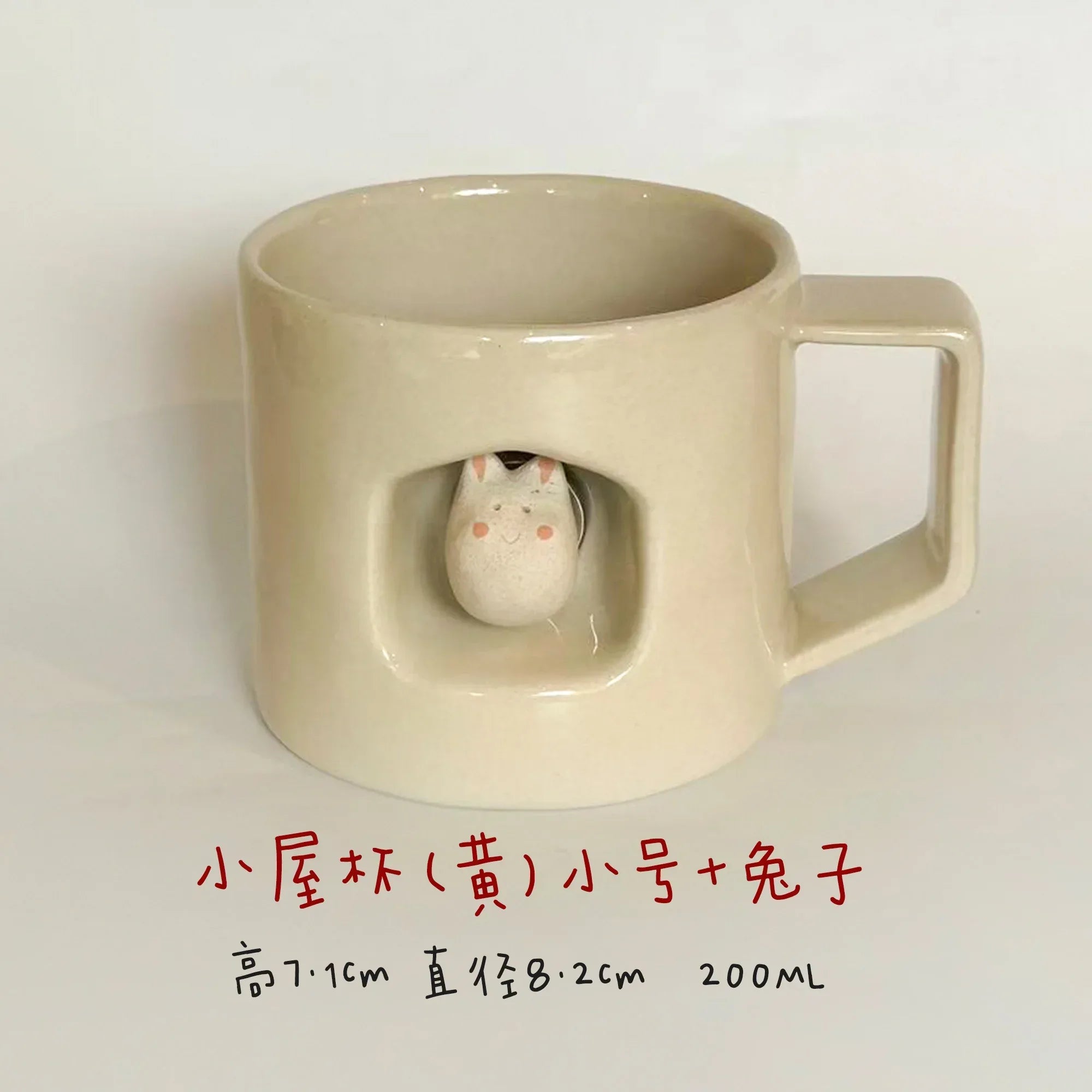 Magnetic dog-shaped coffee cup - PetCeramicArt