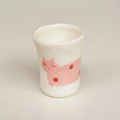 Holding a cup | Hand-drawn sausage cat - PetCeramicArt
