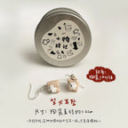 Handmade earrings | Ceramic animal designs - PetCeramicArt