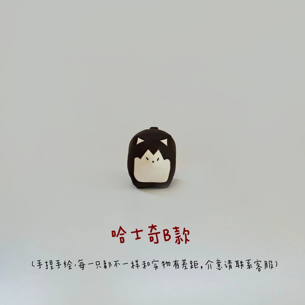 Husky ceramic figurine | Handmade gift - PetCeramicArt