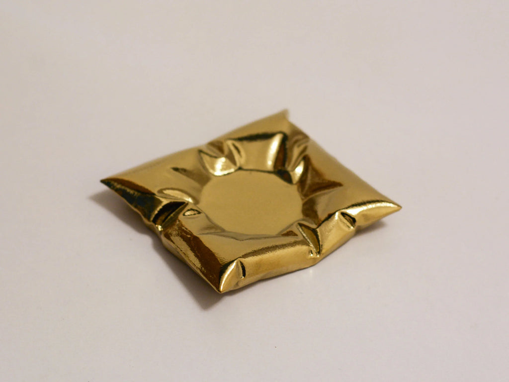 Ceramic candle holder base | Pillow shape - PetCeramicArt