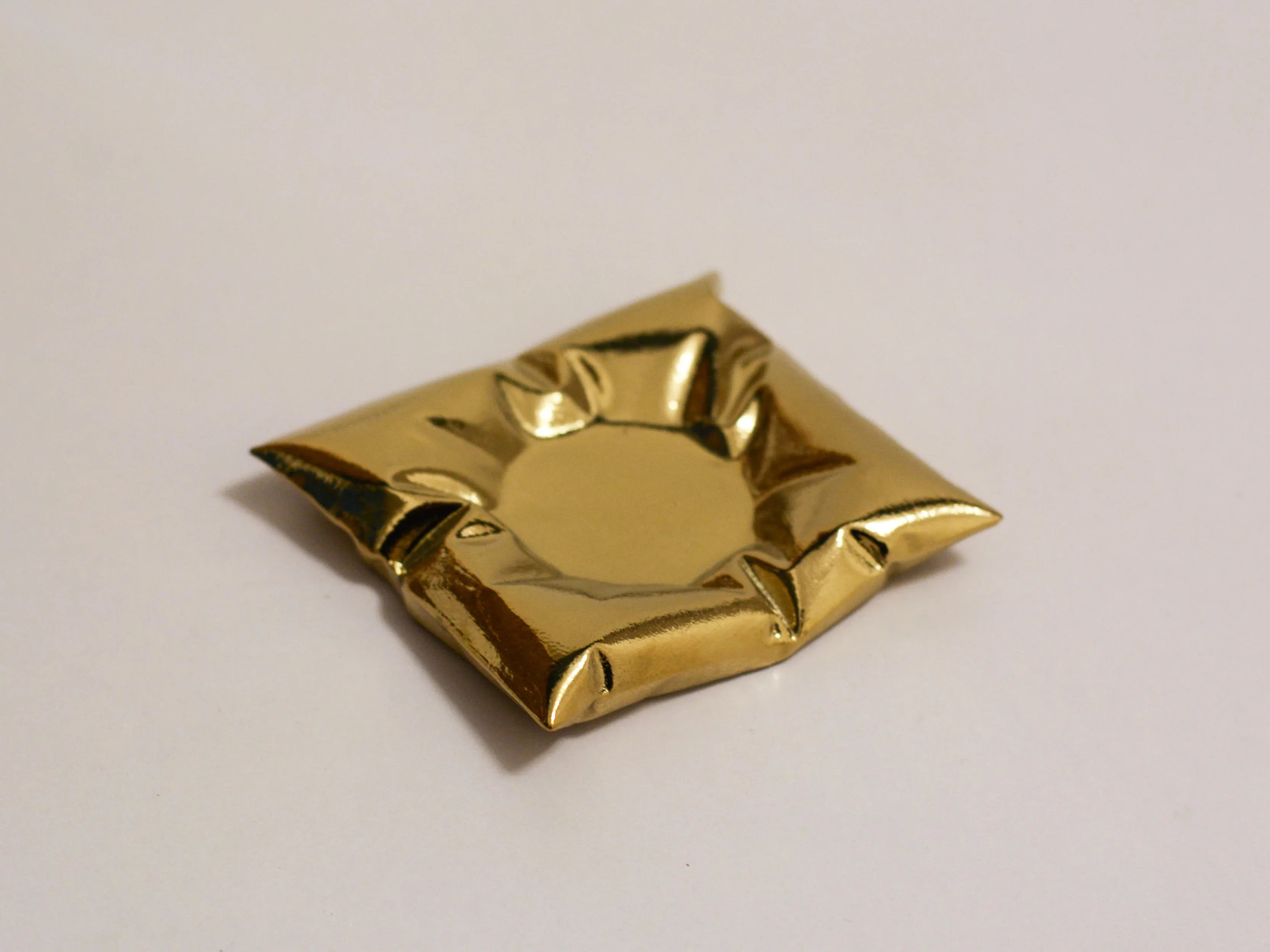 Ceramic candle holder base | Pillow shape - PetCeramicArt