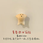 Ceramic refrigerator magnet | Cute dog design - PetCeramicArt