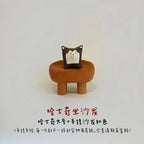 Husky ceramic figurine | Handmade gift - PetCeramicArt