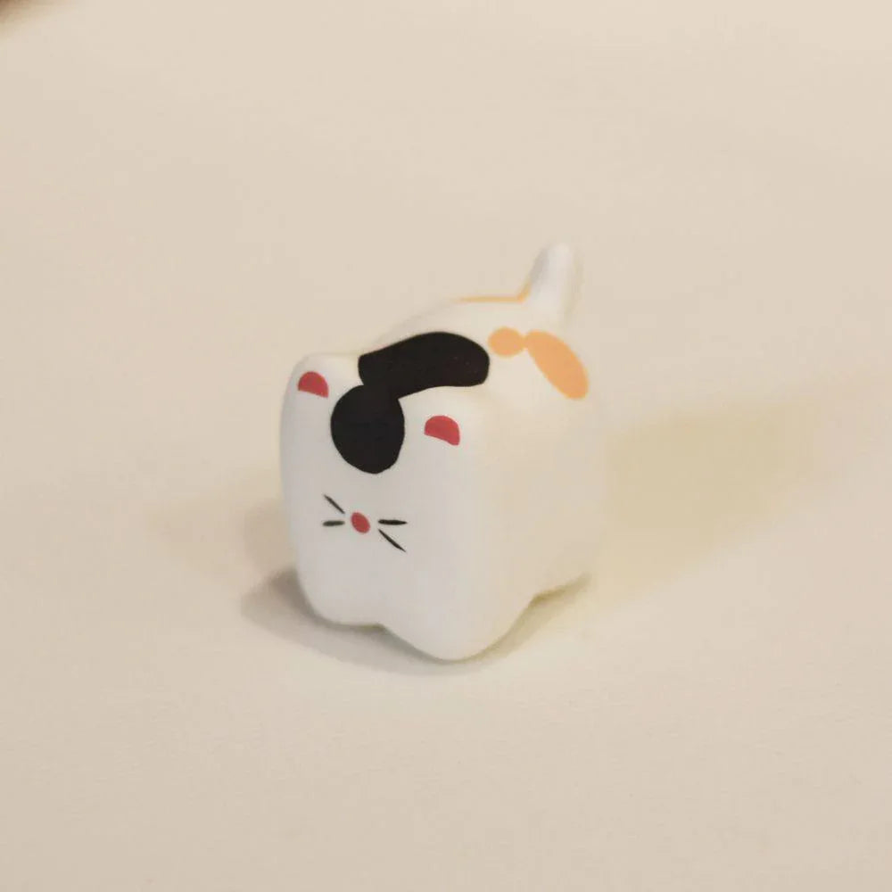 Ceramic cat figurine | Handmade animal ornament - PetCeramicArt