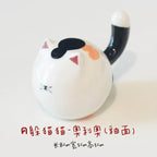 Round Cat | Glossy glazed finish - PetCeramicArt