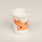 Ceramic hand-held cup | Dachshund mini cup - PetCeramicArt