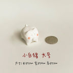 Pig figurines | Cute pig plush toys - PetCeramicArt