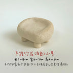 Clay sofa ornament | Miniature ceramic furniture - PetCeramicArt