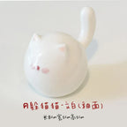 Round Cat | Glossy glazed finish - PetCeramicArt