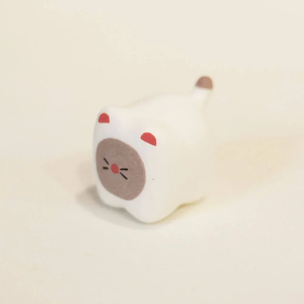 Ceramic cat figurine | Handmade animal ornament - PetCeramicArt