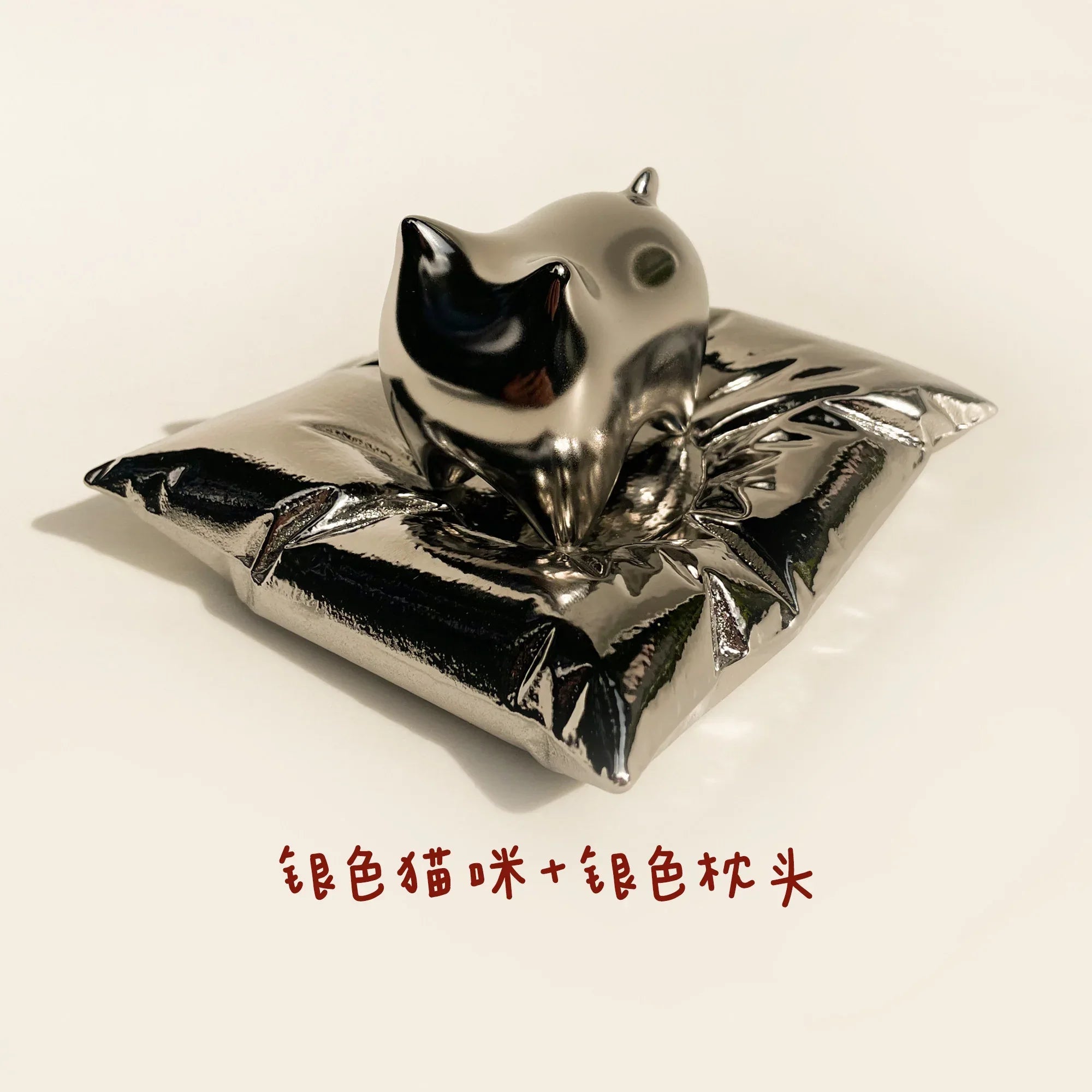 Ceramic candle holder base | Pillow shape - PetCeramicArt