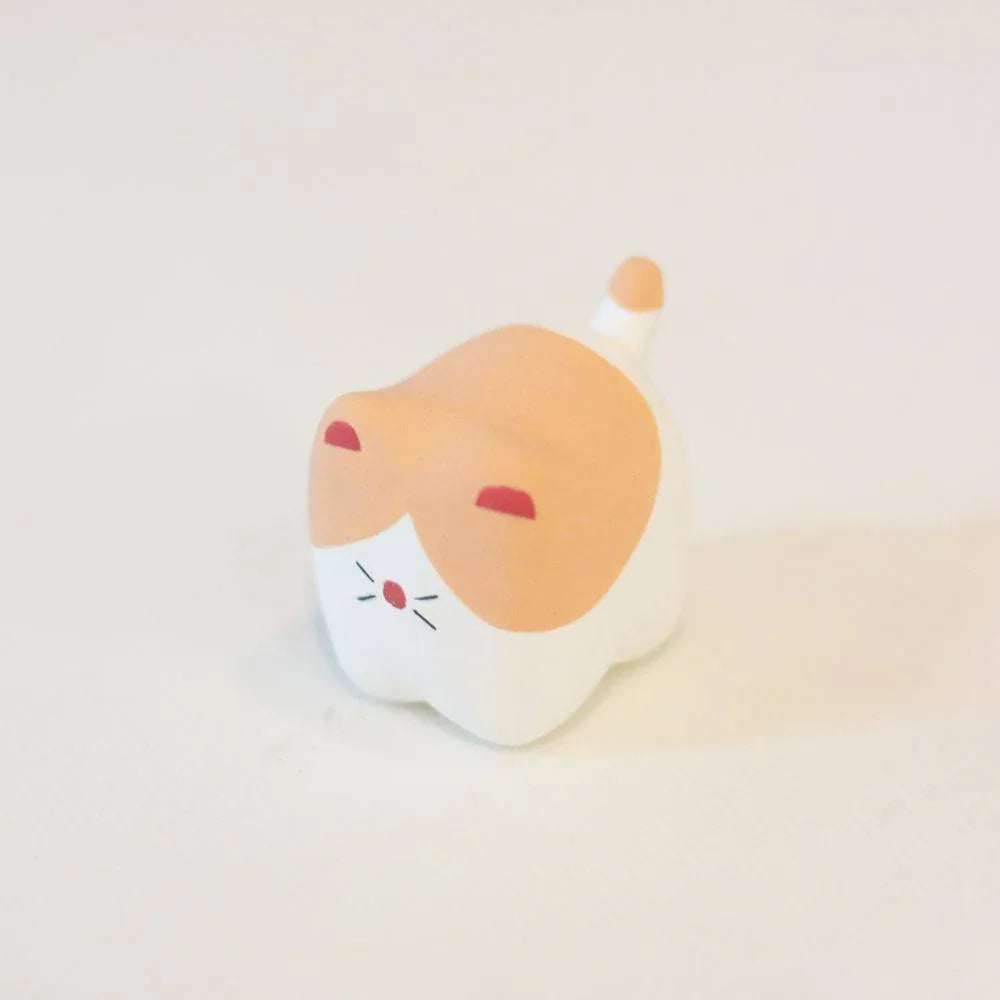 Ceramic cat figurine | Handmade animal ornament - PetCeramicArt