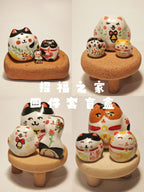 Lucky Cat Figurine | Handmade Gift Set - PetCeramicArt