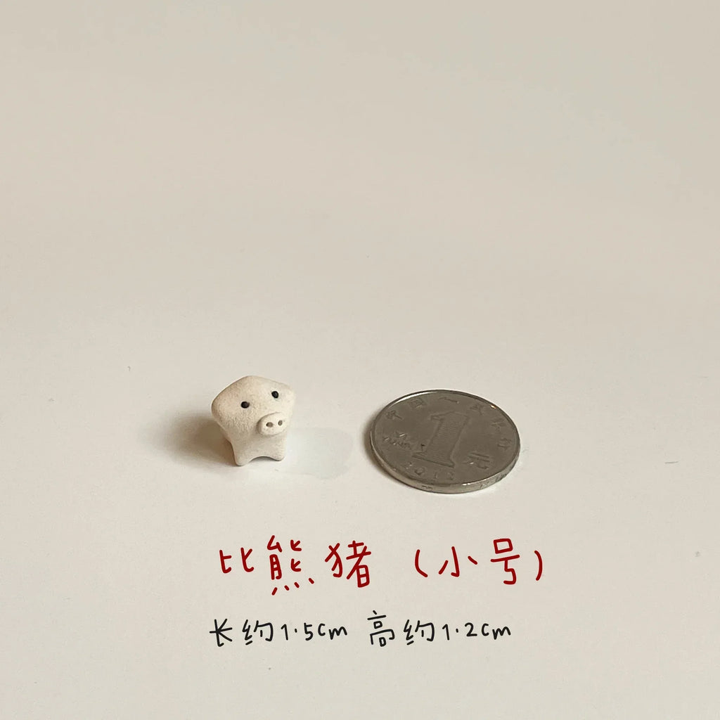 Pig figurines | Cute pig plush toys - PetCeramicArt