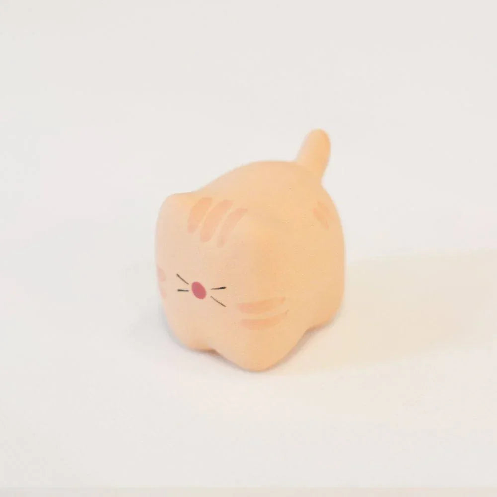 Ceramic cat figurine | Handmade animal ornament - PetCeramicArt