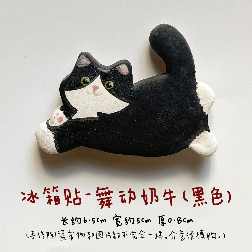 Cat refrigerator magnets - PetCeramicArt