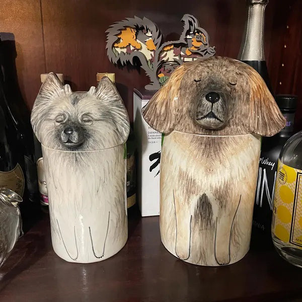 Custom Portrait Dog Storage Jar/Urn