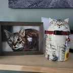 Cat Food Storage Jar/Urn-Customized Cat Memorial Gift