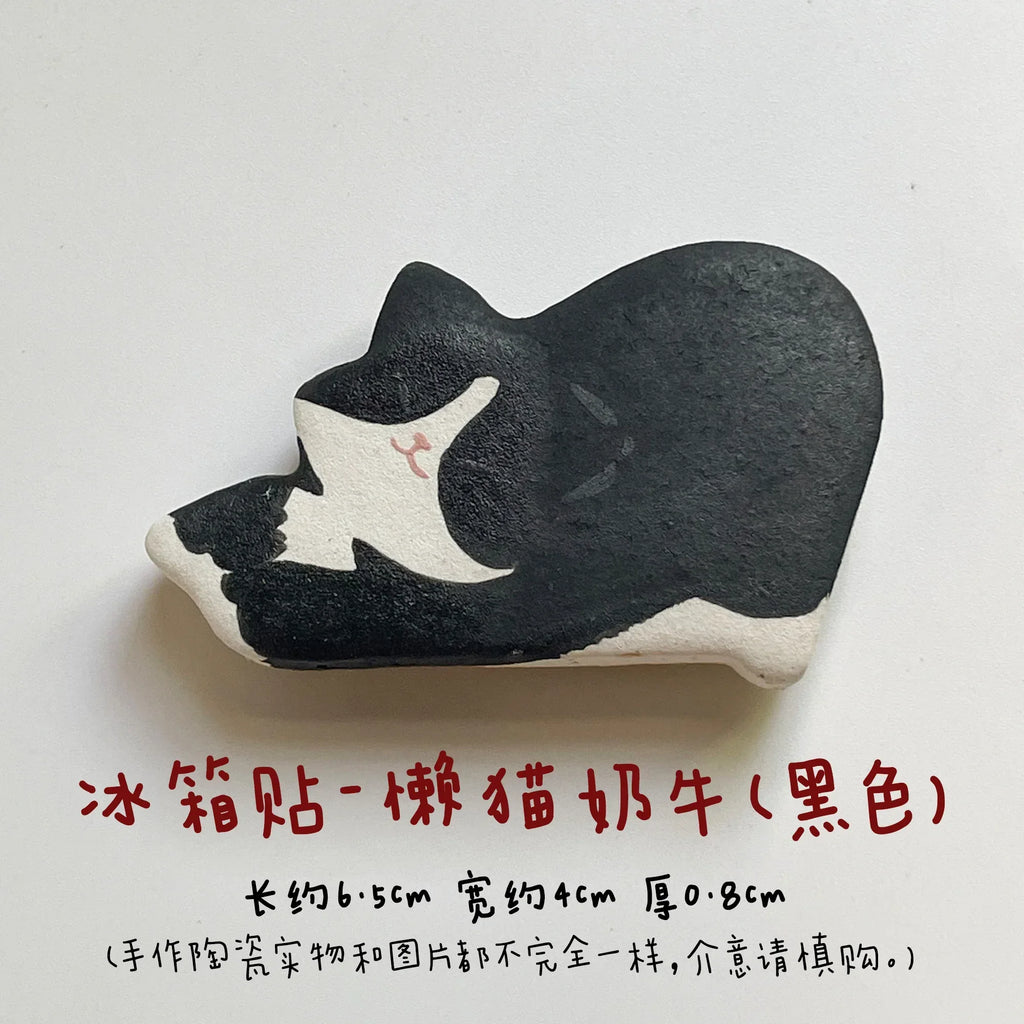 Cat refrigerator magnets - PetCeramicArt
