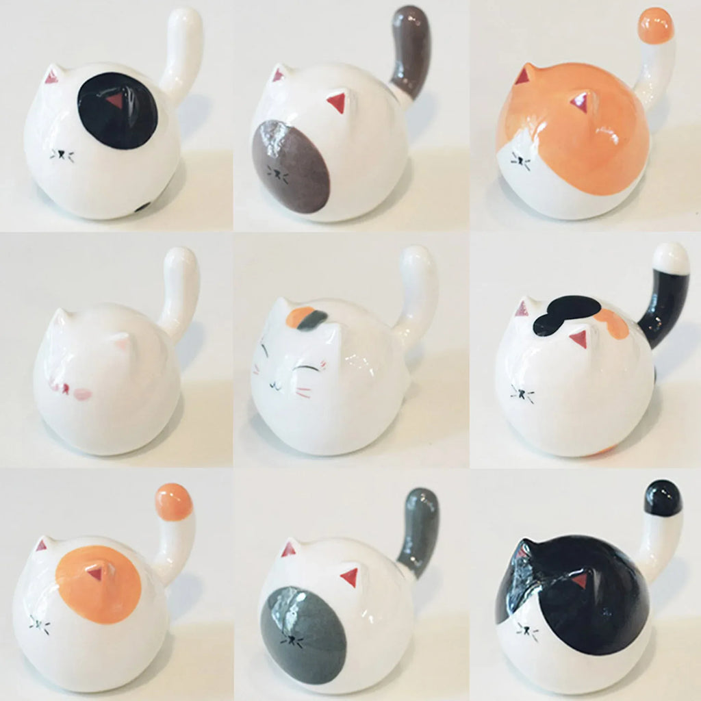 Round Cat | Glossy glazed finish - PetCeramicArt