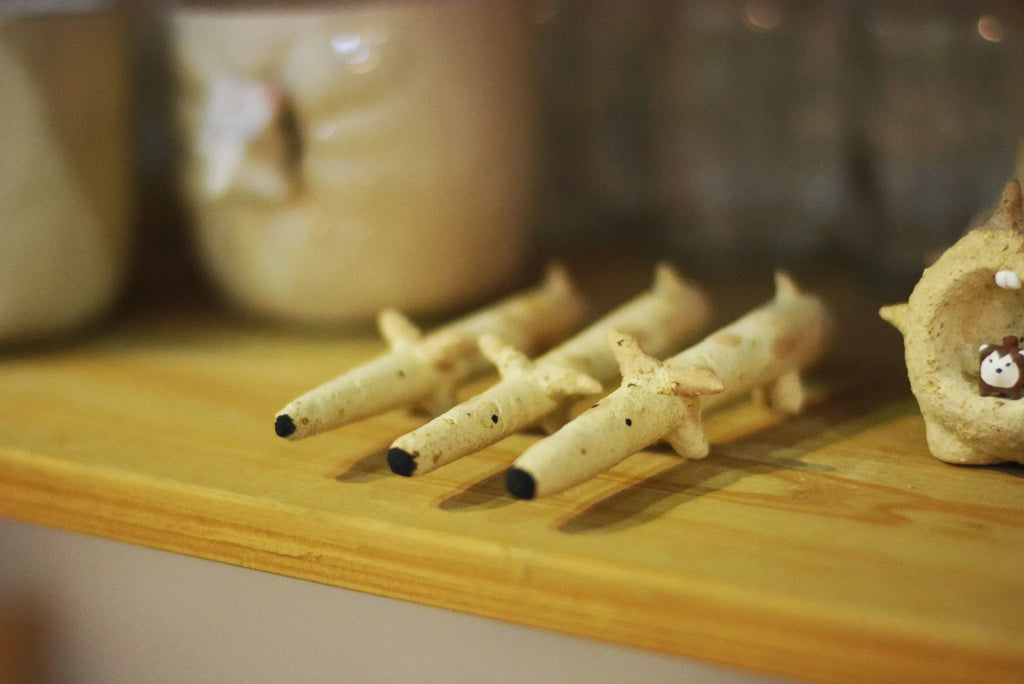 Single dog | Earthenware animal | Set - PetCeramicArt