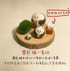 Panda ceramic ornaments | Handmade doll set - PetCeramicArt