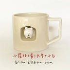 Magnetic dog-shaped coffee cup - PetCeramicArt