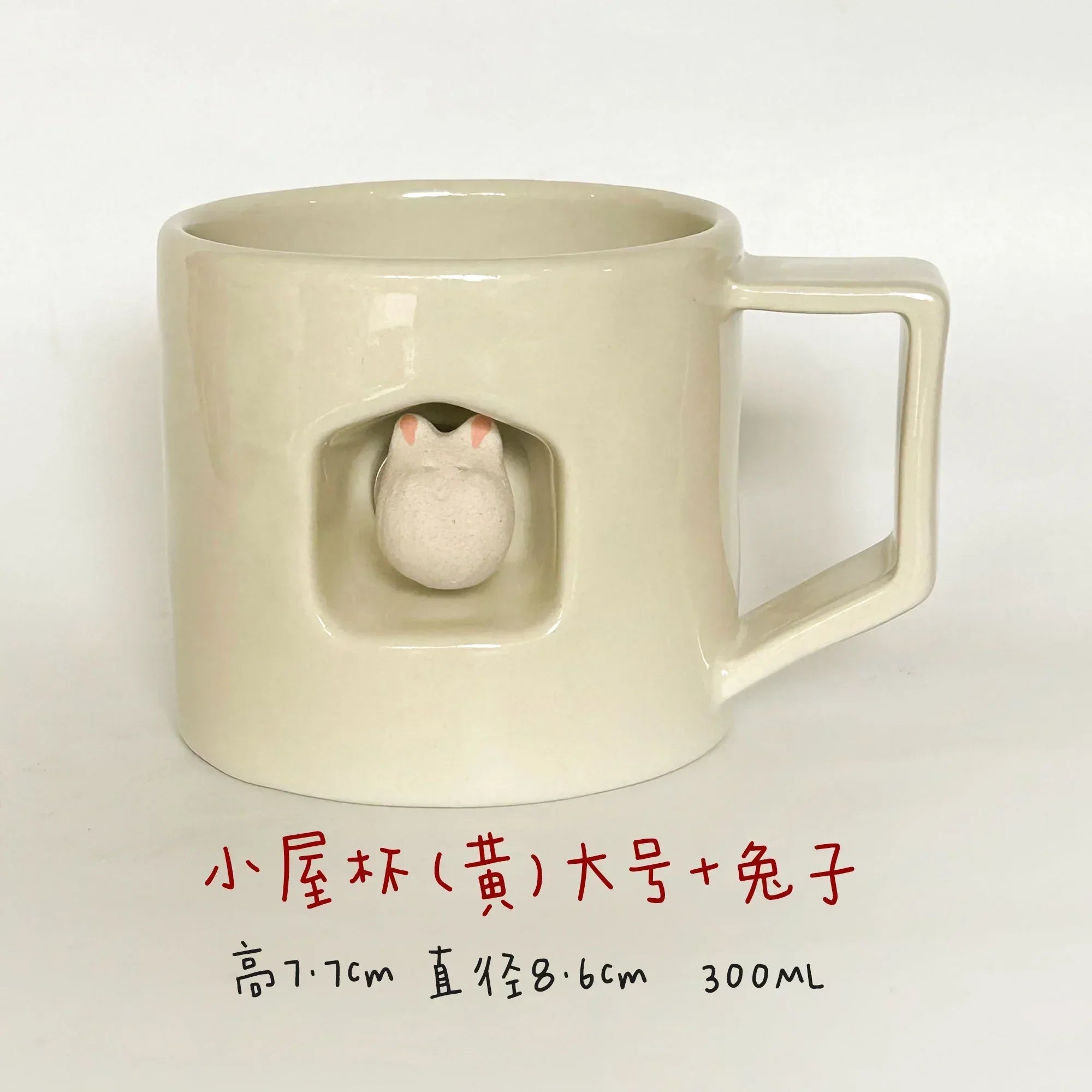 Magnetic dog-shaped coffee cup - PetCeramicArt