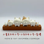 Samoyed mini plush toy | Handmade gift - PetCeramicArt