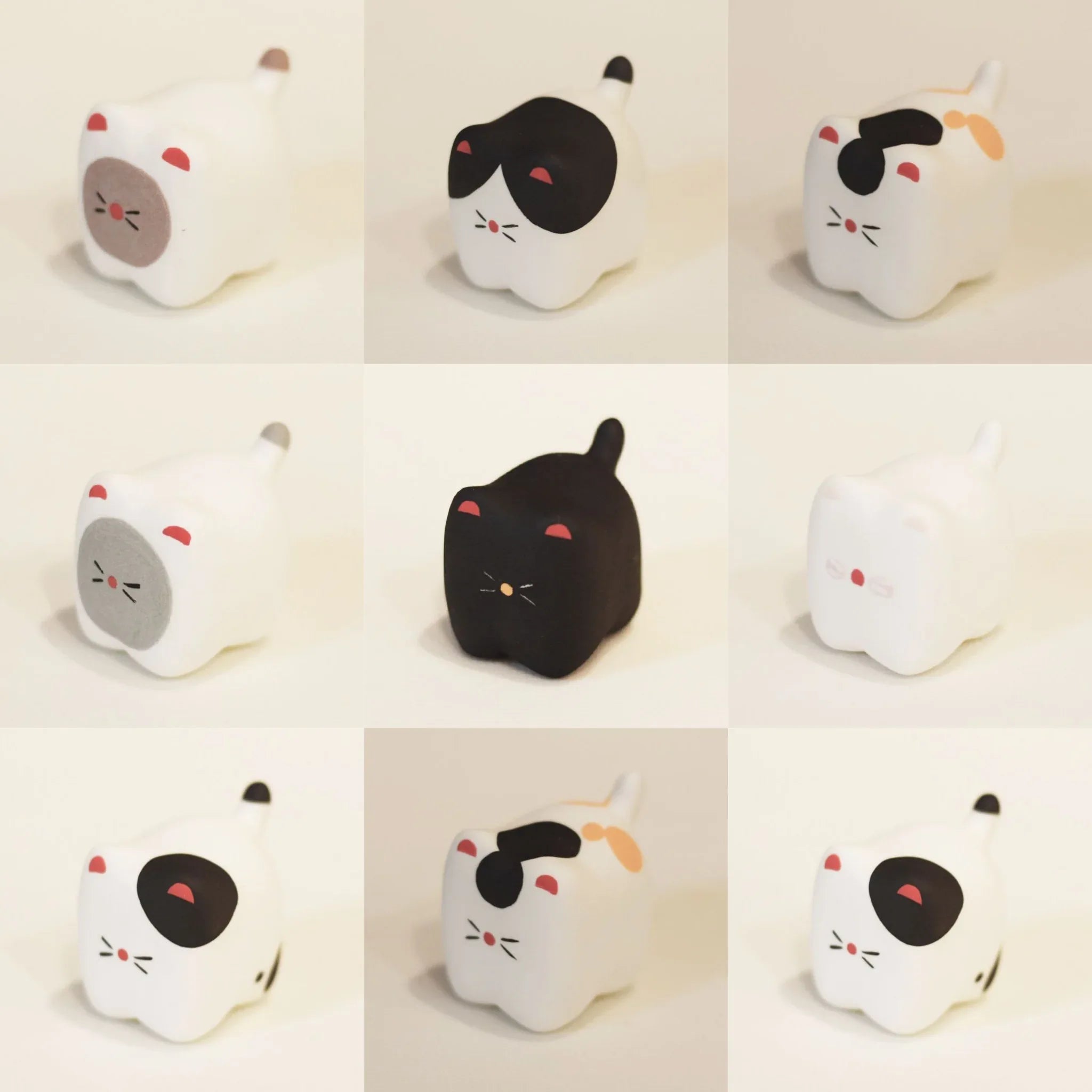 Ceramic cat figurine | Handmade animal ornament - PetCeramicArt