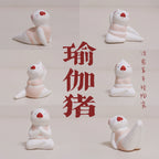 Ceramic Yoga Pig | Healing Toy - PetCeramicArt