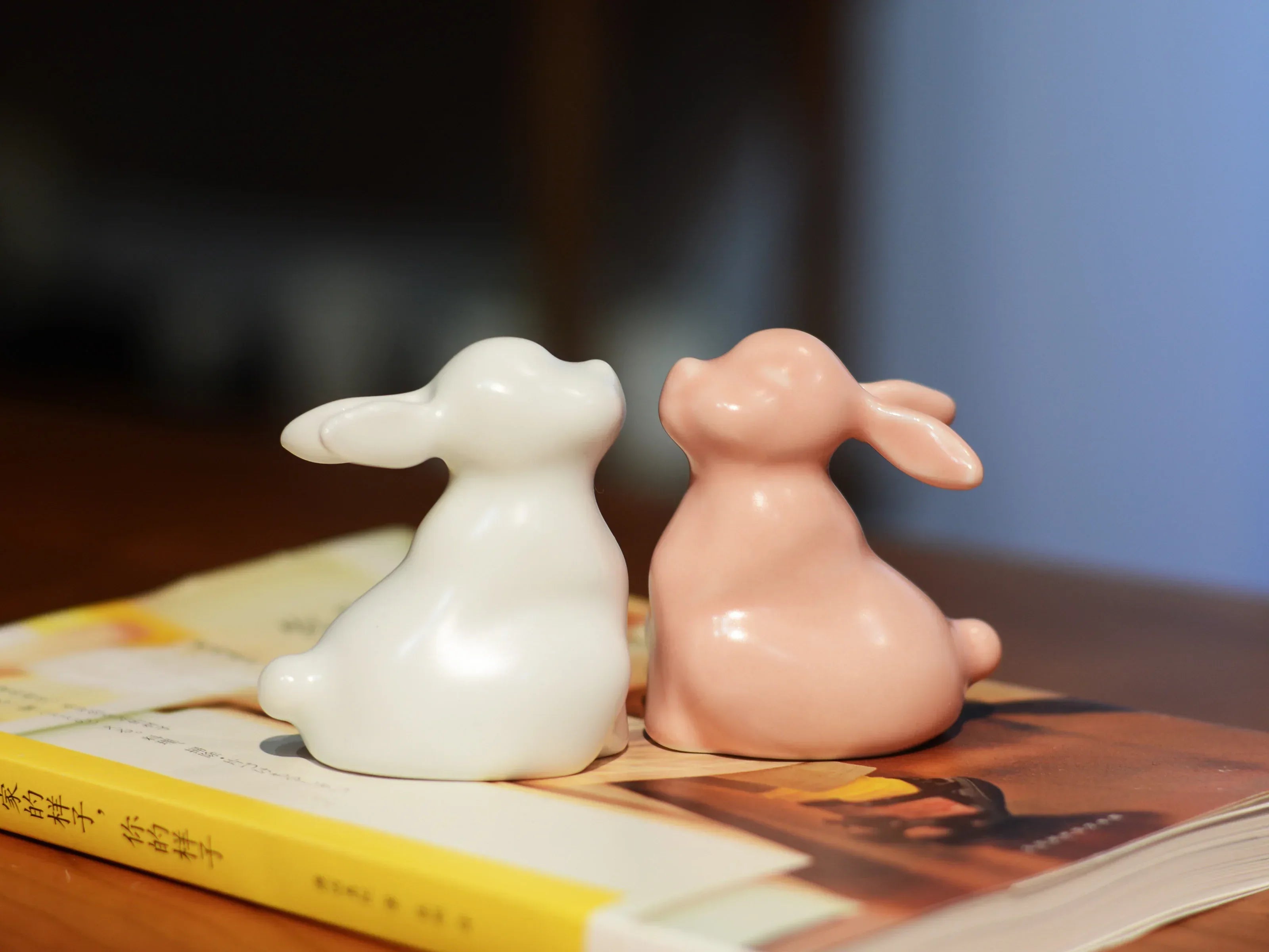 Jade Rabbit Ceramic Ornament | Desktop Decoration - PetCeramicArt