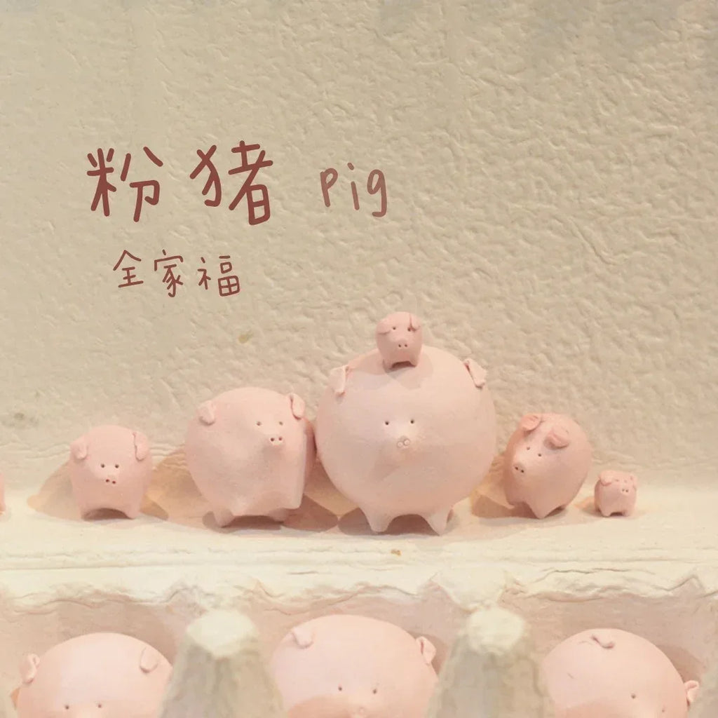 Ceramic pig figurine | Handmade doll - PetCeramicArt