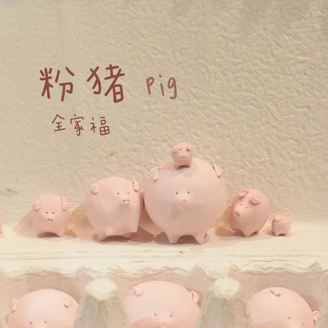 Ceramic pig figurine | Handmade doll - PetCeramicArt