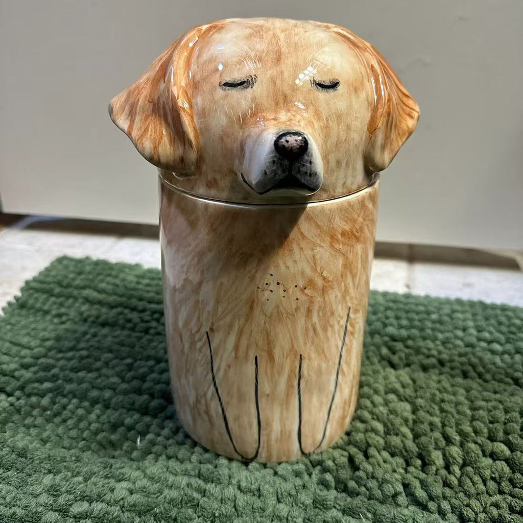 Custom Portrait Dog Storage Jar/Urn