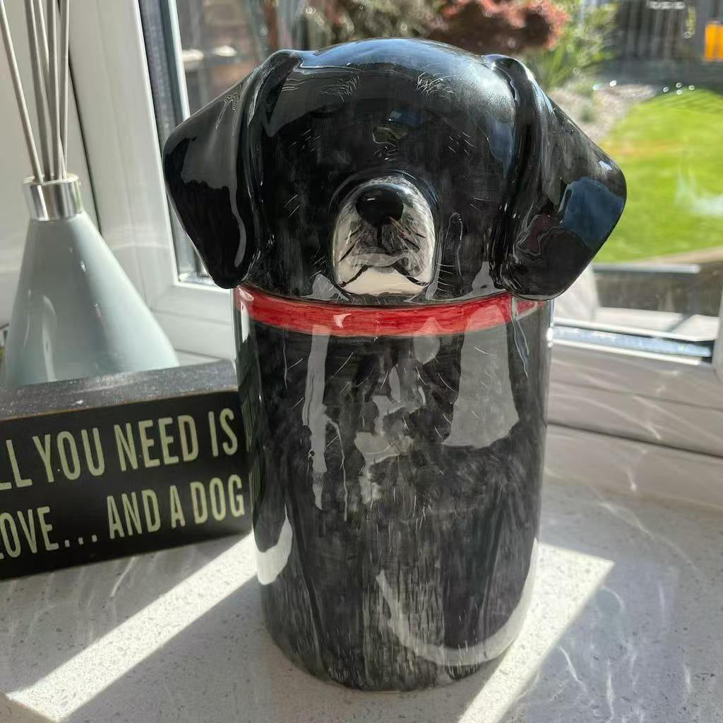 Custom Portrait Dog Storage Jar/Urn
