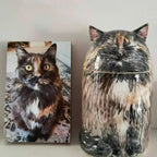 Cat Food Storage Jar/Urn-Customized Cat Memorial Gift