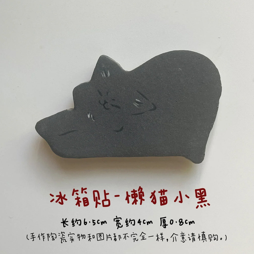 Cat refrigerator magnets - PetCeramicArt