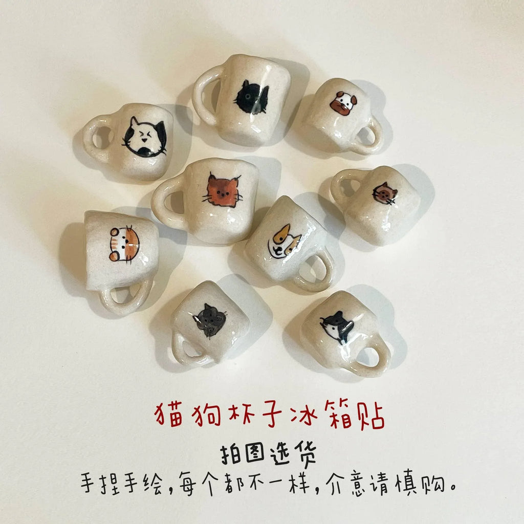 Handmade Ceramics | Panda Refrigerator Magnet - PetCeramicArt