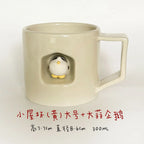 Magnetic dog-shaped coffee cup - PetCeramicArt