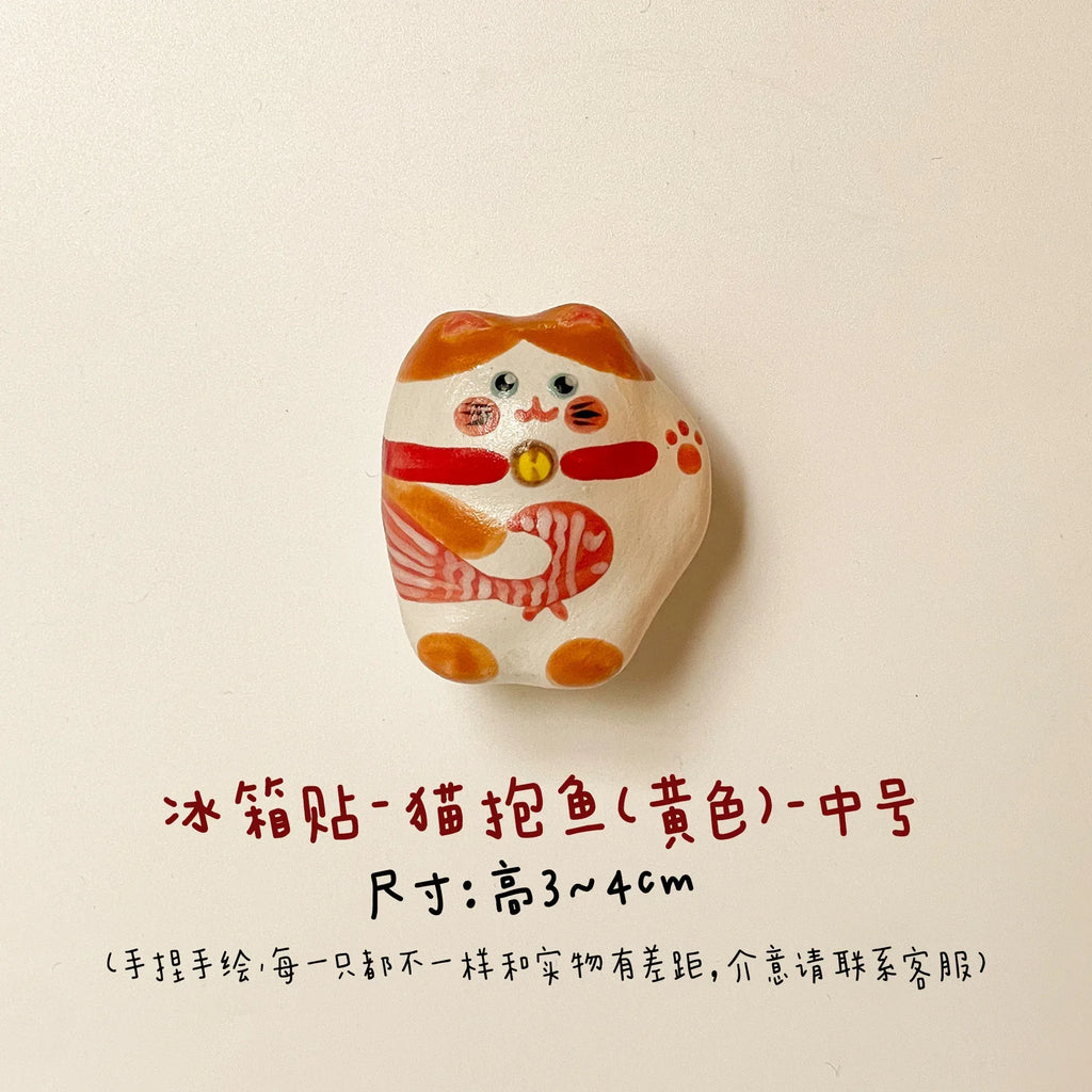 Ceramic Refrigerator Magnets | Handmade Gifts - PetCeramicArt