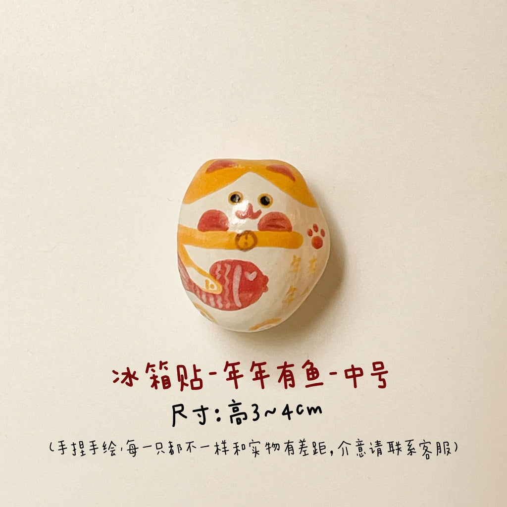 Ceramic Refrigerator Magnets | Handmade Gifts - PetCeramicArt