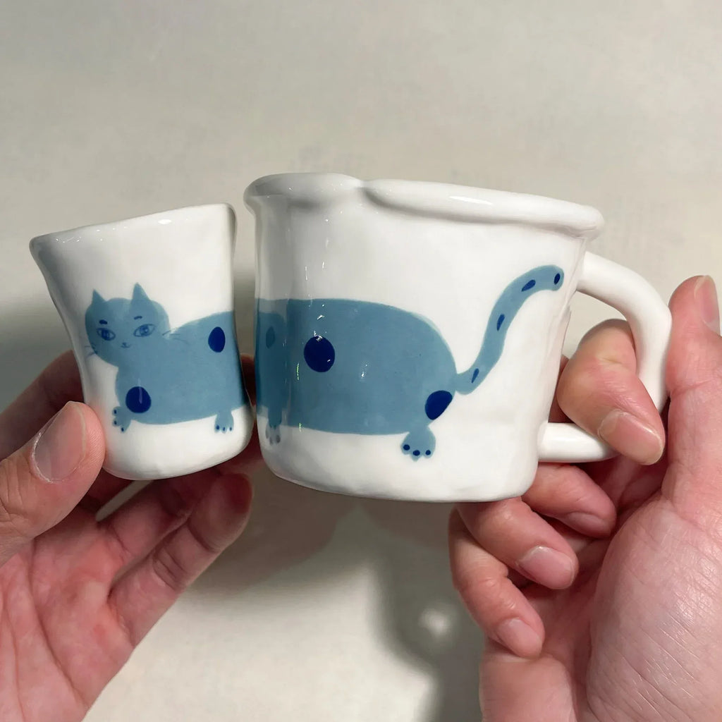 Couple's coffee cups | Hand-painted dachshunds - PetCeramicArt