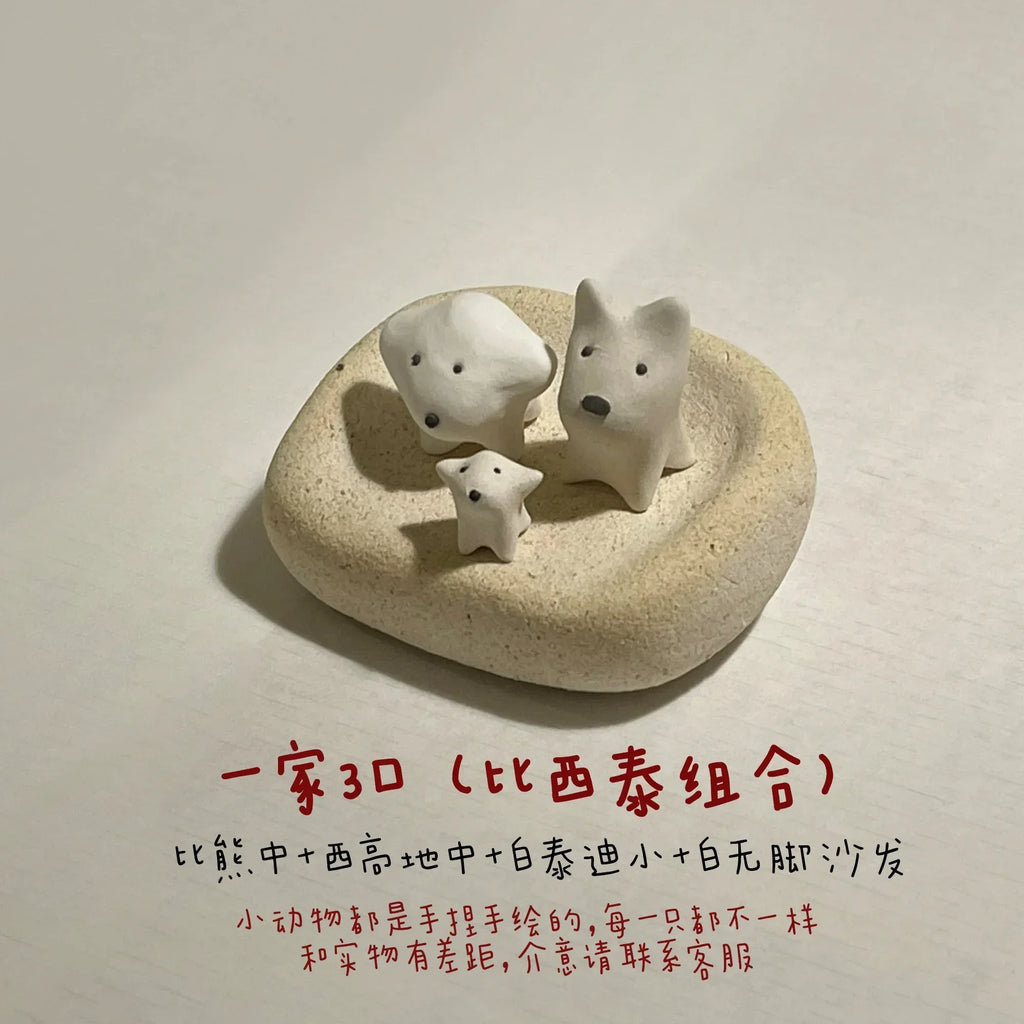 Pet-themed miniature figurines | Handmade - PetCeramicArt